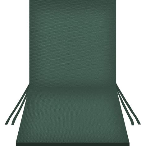 Cojín impermeable para silla TIP con respaldo, 80x40 cm, verde botella. (1/5)
