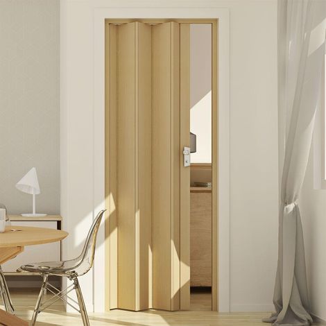 Porta a Soffietto da Interno 83x214 cm in PVC Caroline Legno Faggio (1/3)