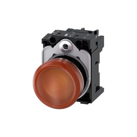 Indicatori Luminosi, 22 Mm, Rotondi, In Metallo, Lucidi, Gialli