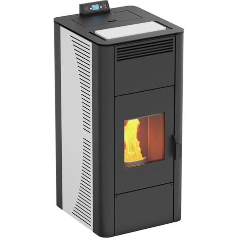 Termostufa a pellet Thera Magma 24 KW A+ Bianco