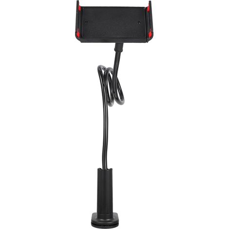 Flexible and adjustable clamp phone holder made of ABS and iron, easy attachment to table, desk and bedroom for tablets and smartphones, multiple styles (1/5)