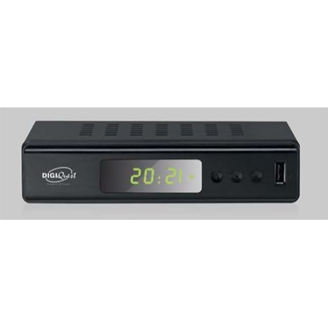 Digiquest Twin Tuner Small Edition Ethernet (RJ-45), Terrestrisch Full HD Schwarz