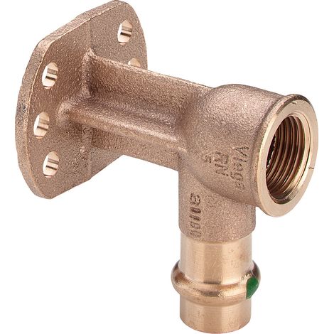 Plaque murale avec joint SC Sanpress 2225.6 en bronze silicium 15 mm x Rp1/2