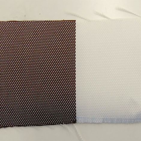 Tenda da Sole per Sormonto Bianco Marrone 140 x 250 cm