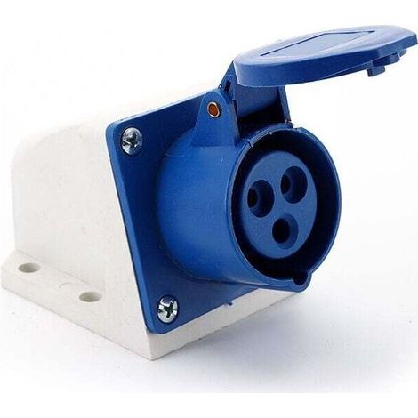 16 Amp 3pin Prise Industrielle 220V-250Volt étanche IP44 étanche 2P + E 16A (1/5)