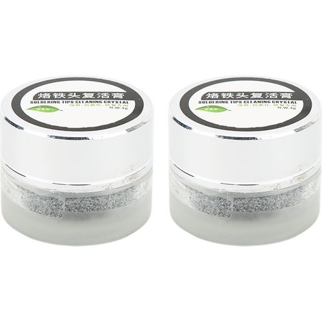 2 Pièces Pâte de Nettoyage pour Fers à Souder, Accessoire de Nettoyage pour Pointes de Soudure 4g / 0.14oz (1/5)
