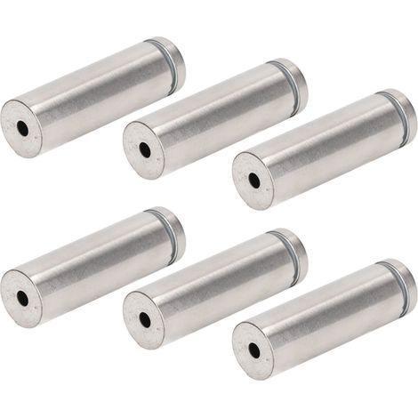 Set mit 12 Werbeschrauben, 19 x 60 mm, aus Edelstahl, Befestigungsabstandshalter für Schilder, Glas, Acryl-Bilderrahmen, Montageschrauben (1/5)