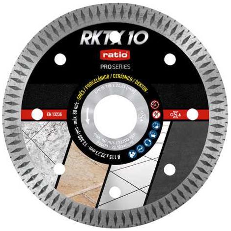 Disco Turbo Porcelánico RKTX10 Ø115mm RATIO