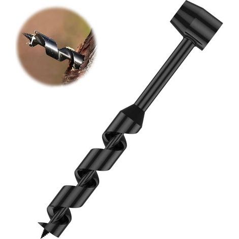 Barrena manual, 25-230 mm, broca helicoidal portátil multiusos, broca manual de supervivencia, herramienta de supervivencia para senderismo, acampada y aventuras.