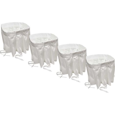 vhbw 4x Filtro micro higiénico compatible con Nilfisk T22, T30 aspiradora - Filtro de aire blanco (1/4)