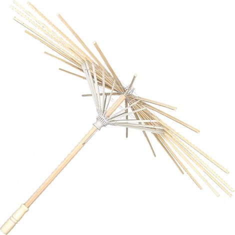 Papier Huilé Cadre de Parapluie en Bambou Beige pour Mariage (1/5)