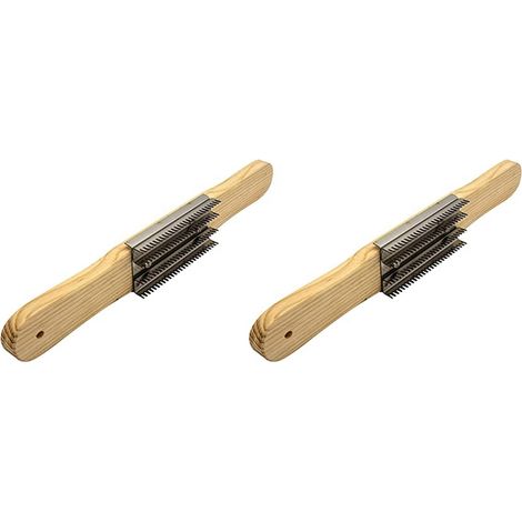 2X Rake Manche en Bois Râteau de Polissage de 15 Pouces pour Nettoyer la Roue de Polissage ou la Roue de Polissage des Voies Respiratoires (1/5)