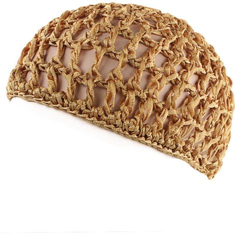 Filet à cheveux en maille, bonnet crocheté, filet à cheveux en résille, cache-cou, ornement pour dormir (1/5)