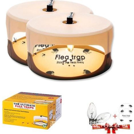 Piège à puces Sticky dôme avec 2 Sticky Discs. sans Odeur, Non Toxique, Naturel, pièges à Insectes, sûr pour Une Utilisation en intérieur, Les Enfants et Les Animaux Lot de 2 (1/5)