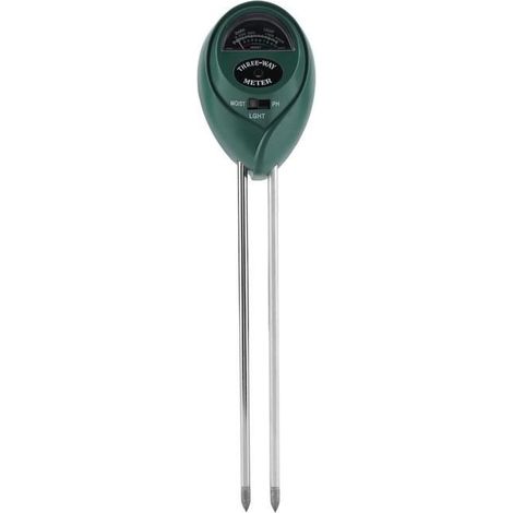 HONORNIC - 3 en 1 testeur de pH humidité du sol testeur de lumière du soleil pour la fleur de plante de jardin (1/4)