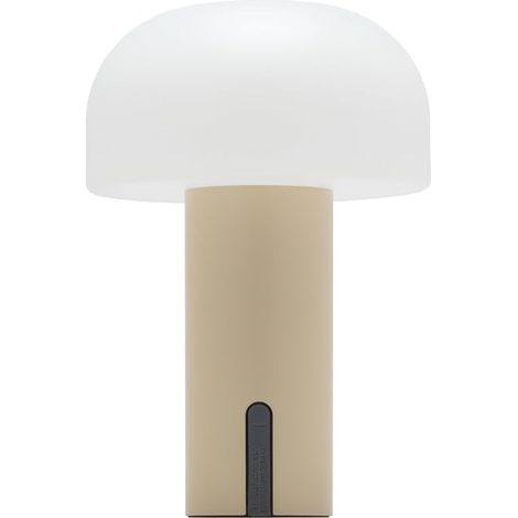 Lampe Champignon, Chevet Sans Fil Rechargeable, Beige (1/5)