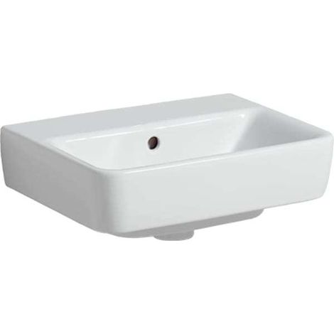 Geberit Renova Plan, Handwaschbecken, 45x34 cm, ohne Hahnloch,
