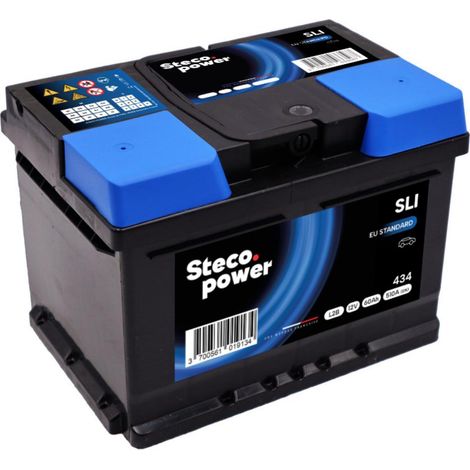 Batterie 12V 60Ah 510A 242x175x175 mm stecopower - 434