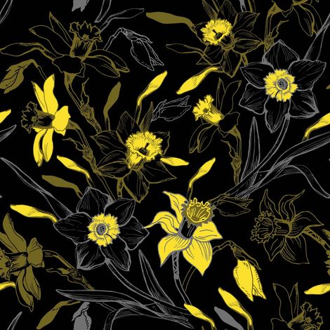 Tela Oxford decorativa para exteriores - Motivo Narciso I DR178 (1/5)