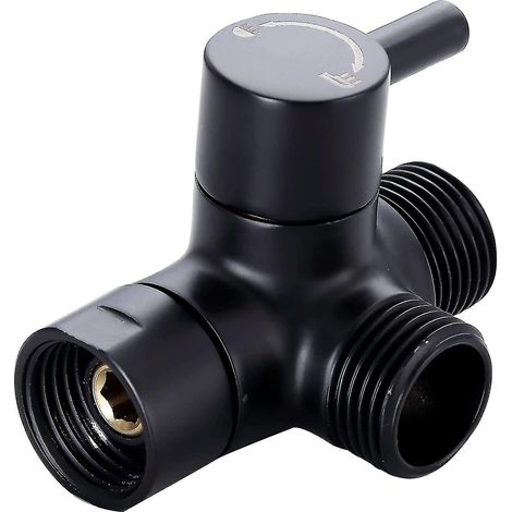 Robinet inverseur de douche, séparateur de douche à 3 voies, robinet inverseur G1/2 pour douchette et pommeau de douche fixe, douche universelle pour salle de bain