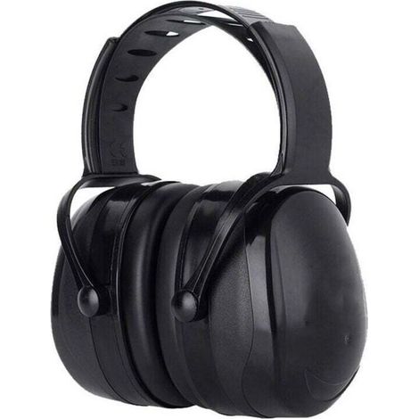 Casque antibruit adulte réglable – atténuation 38 dB SNR, confort optimal pour environnements bruyants ou stressants – Noir
