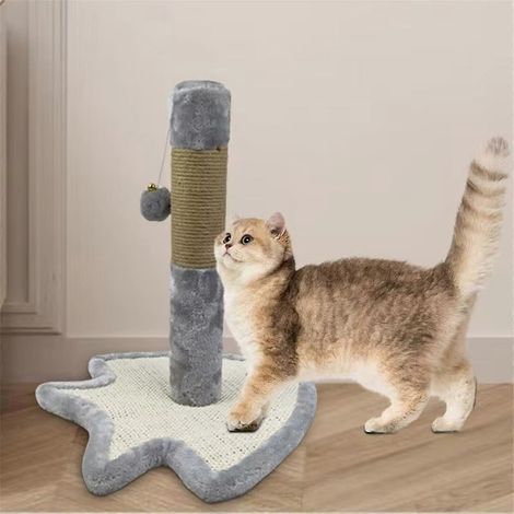 Griffoir pour chat avec base en sisal naturel et motif de poisson mignon (1/5)