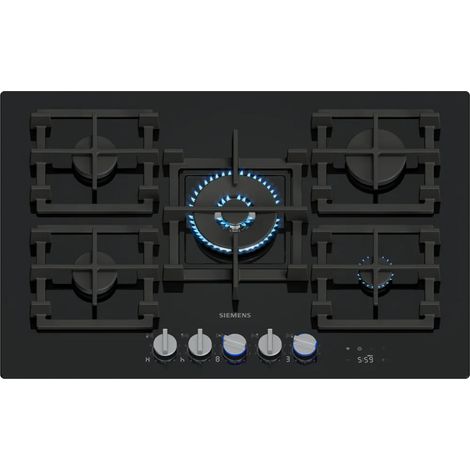 Siemens iQ700 ER7A6RH40. Colore del prodotto: Nero, Posizionamento dell'apparecchio: Da incasso, Dimensione della larghezza del piano cottura: 75 cm. Tipo di controllo: Manopola, Touch, Posizione d... (1/5)