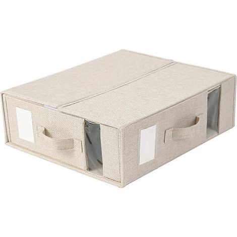 Boîte de rangement pour draps, organisateur de vêtements et de draps, armoire (comme illustré) (1/5)