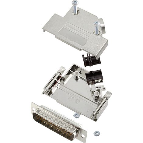 encitech D45PK-M-25-HDP44-W-K 6355-8057-03 D-SUB Stiftleisten-Set 45 ° Polzahl: 44 Lötkelch 1 St.