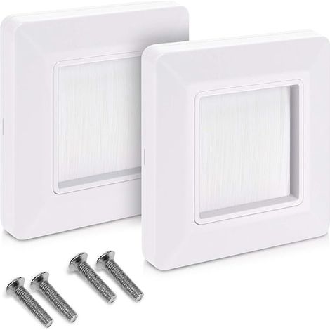 Brush Wall Plate Audio Video Connector Output Cable Socket for HDMI Hi-Fi TV Cable Passage (1/5)