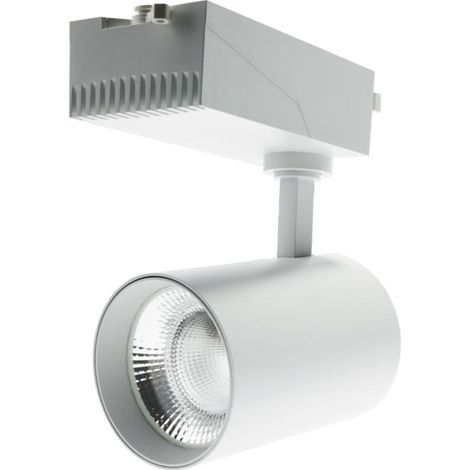 IluminaShop - Foco LED para Carril Pro Blanco 40W Monofasico  Blanco Calido 3000K (1/3)