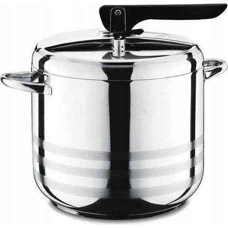 Olla a presión de gas de 7 litros, olla a presión de inducción para cocción rápida, de acero inoxidable.