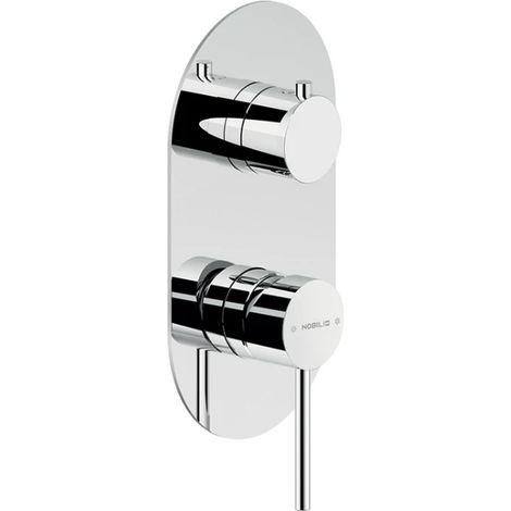 Mitigeur encastré extérieur 2-3 pour douche. Nobili VELIS série WE81102/VECR Chromé - Laiton (1/2)