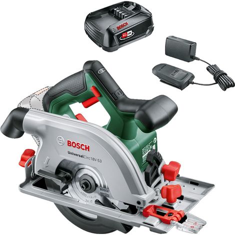 Bosch 06033B1400 UniversalCirc 18v Circular Saw 160mm Fits Rail + 1.5AH Battery (1/5)