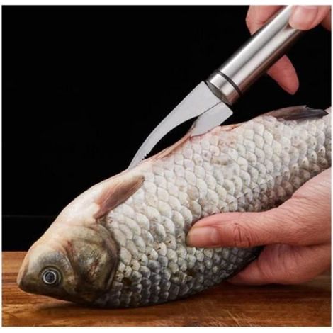 Éplucheur De Crevettes - Couteau Multifonction 5 En 1 Pour Déveiner Et Préparer La Nageoire De Poisson - Cuisine Professionnelle Et Domestique - 2 Pièces (1/4)
