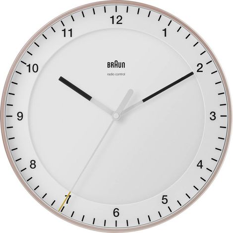 Braun 67110 Radiocontrollato Orologio da parete 330 mm Rosa, Bianco (1/5)