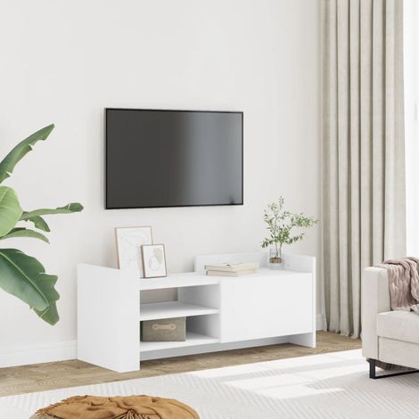 TV Cabinet White 100x35x40 cm Engineered Wood vidaXL (1/5)