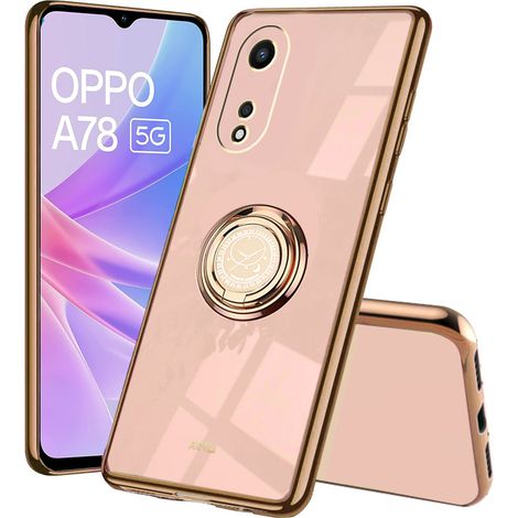Étui pour Oppo A78 5G, Electro Ring, rose doré (1/5)