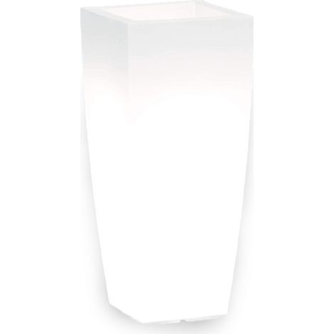 Vaso Home Light Quadro - cm 33x33x70h - Colore: Ghiaccio / Bianco (1/4)