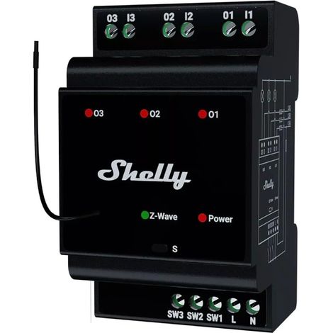 Shelly Wave PRO 3 EU LR contrôleur intelligent blanc
