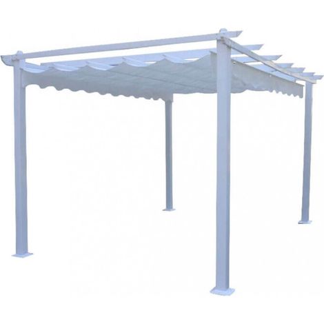 Pergola da Giardino 3x3 m in Alluminio Bianco (1/5)