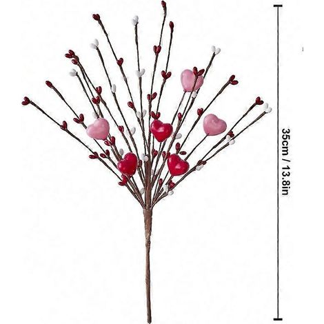 Fleurs artificielles pour la Saint-Valentin, décoration festive unique, branches de Noël, accessoires de photographie pour salon (1/5)