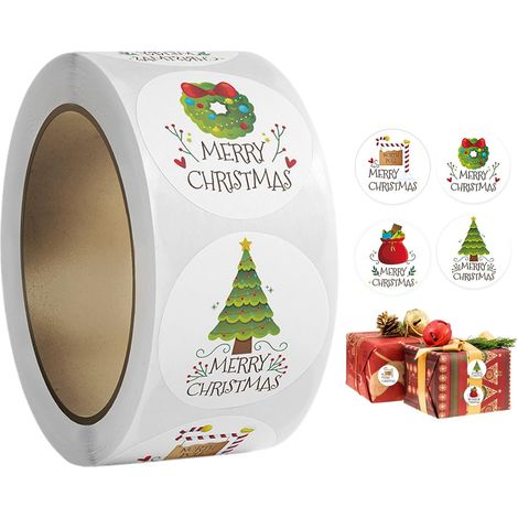 avec étiquettes de Noël pour cartes Rolle (1/5)