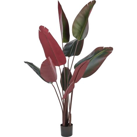 Planta artificial en maceta para interior decoración moderna de plástico maceta negra 170 cm Banana Tree