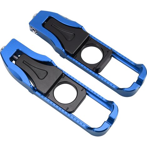Paar linke und rechte Kettenspanner für Yamaha YZF R6 Motorrad 2017-2020 (blau) (1/5)