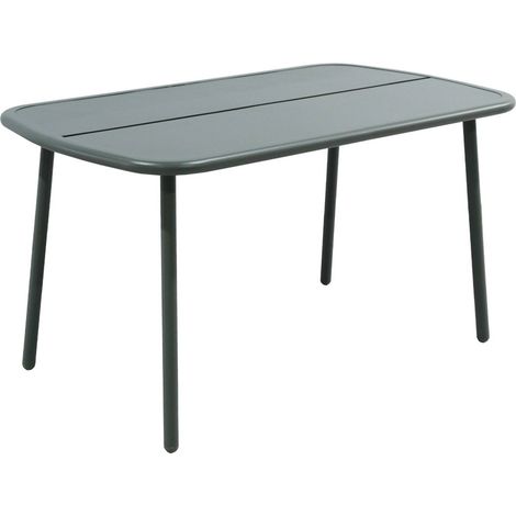 sweeek - Gartentisch aus Aluminium 140cm für 4-6 Personen