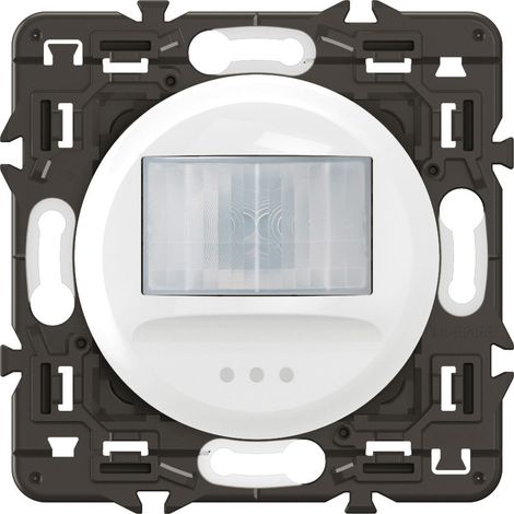 Legrand – Détecteur de mouvement mural 2 fils sans neutre – Champ de détection 170° – Portée 8 mètres – Compatible avec ampoules dimmables et LED (1/3)