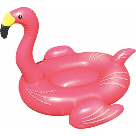 Bouée flamant rose géante – 2,575 kg – Pour piscine – Design amusant pour s'amuser entre amis