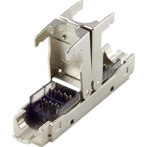 Boîtier de connexion ultra fin pour câbles RJ45 Cat 6a – X667931, aluminium léger, dimensions compactes 120 × 80 × 25 mm (1/4)