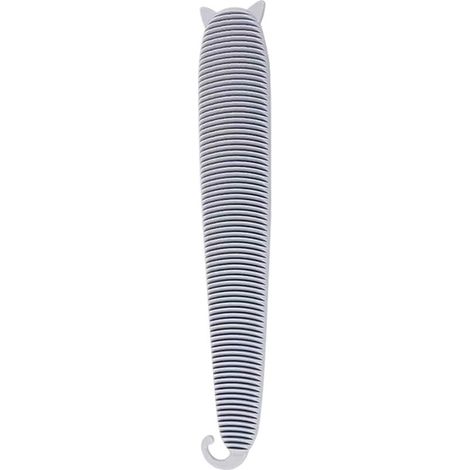 Peigne pour Chat, Peigne pour Animaux de Compagnie, Peigne de Massage pour Animaux ,Brosse de Massage pour Chat Lavable Sûr Durable Forme de la Langue Plastique,Starlight(gris) (1/5)
